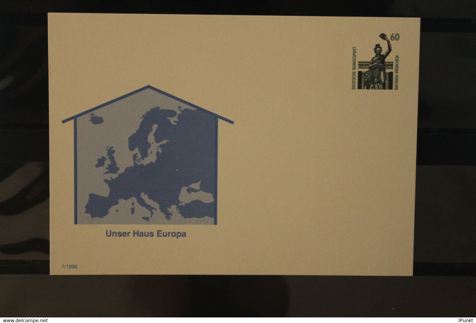 Deutschland 1990, Ganzsache "Unser Haus Europa", Ungebraucht - Privatpostkarten - Ungebraucht