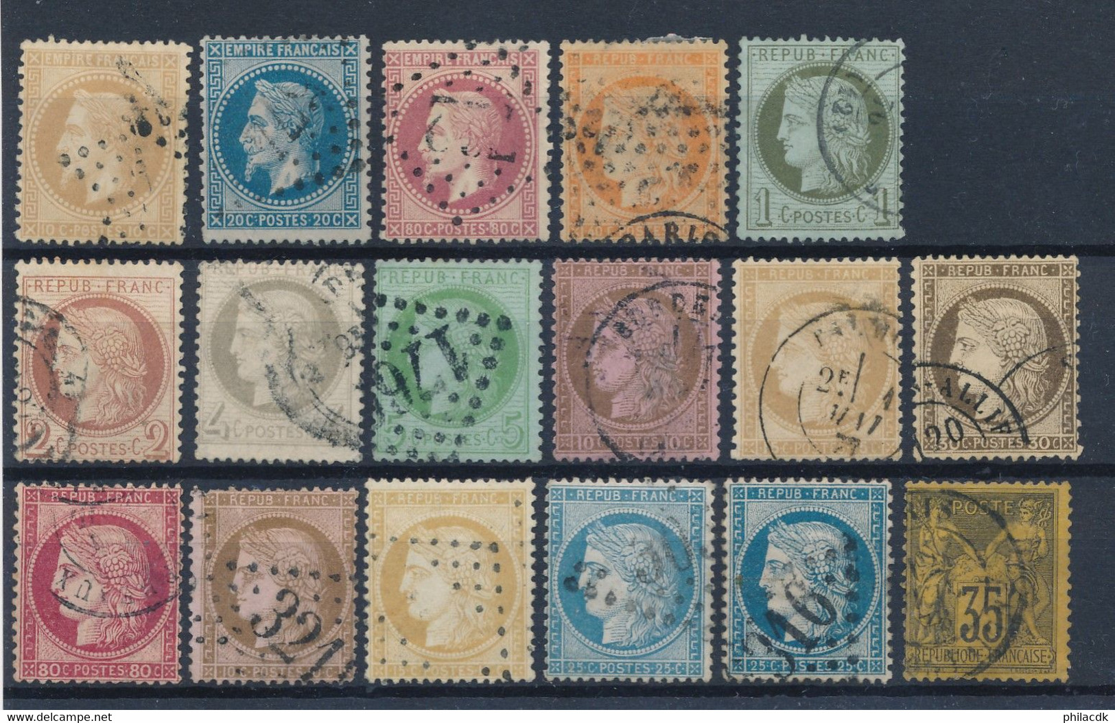 FRANCE - 39 SCANNS + DE 740 TIMBRES DONT CLASSIQUES + 1 LETTRE CLASSIQUE - COTE MINI CLASSIQUES : 1612€ - Verzamelingen