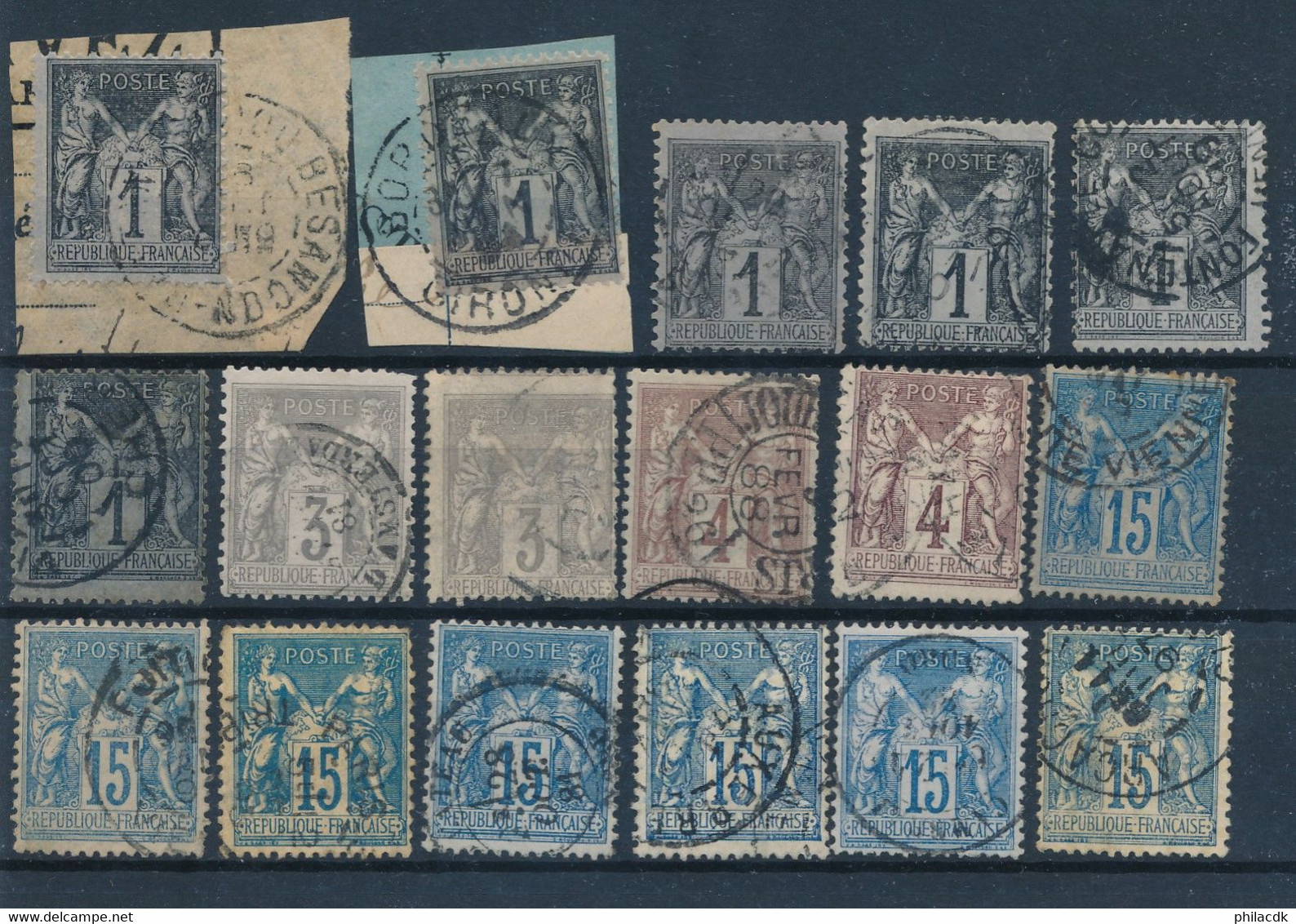 FRANCE - 39 SCANNS + DE 740 TIMBRES DONT CLASSIQUES + 1 LETTRE CLASSIQUE - COTE MINI CLASSIQUES : 1612€