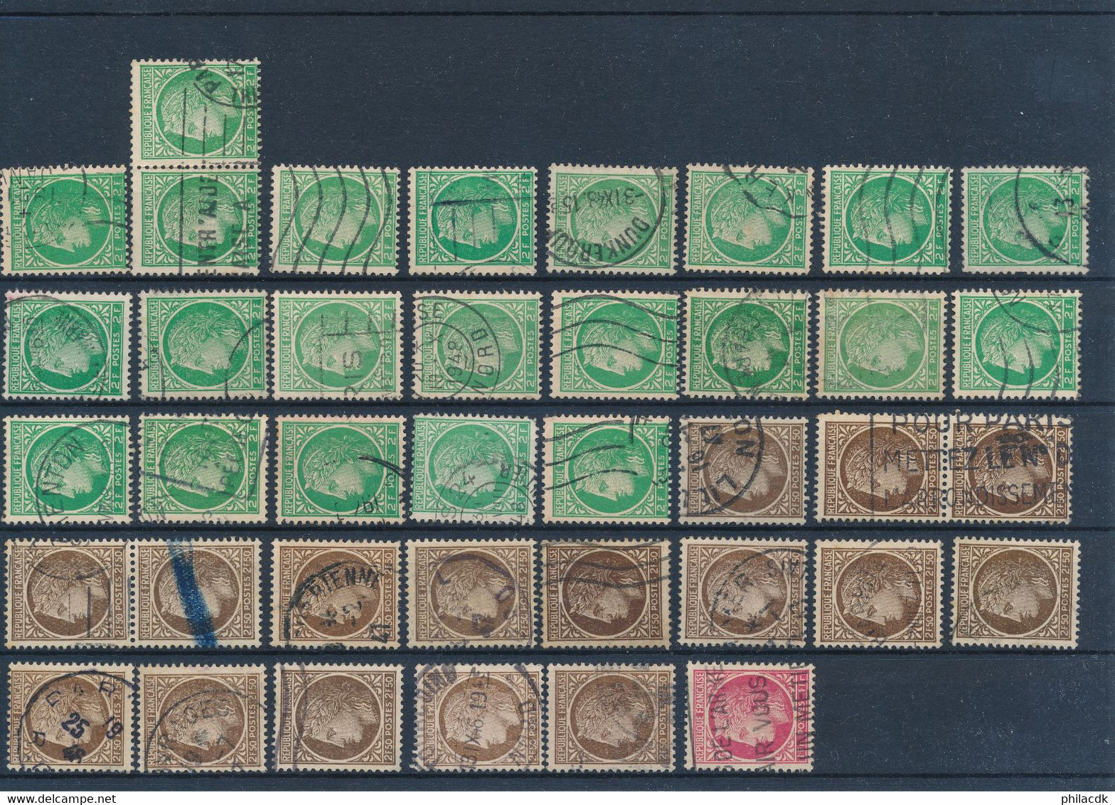 FRANCE - 39 SCANNS + DE 740 TIMBRES DONT CLASSIQUES + 1 LETTRE CLASSIQUE - COTE MINI CLASSIQUES : 1612€