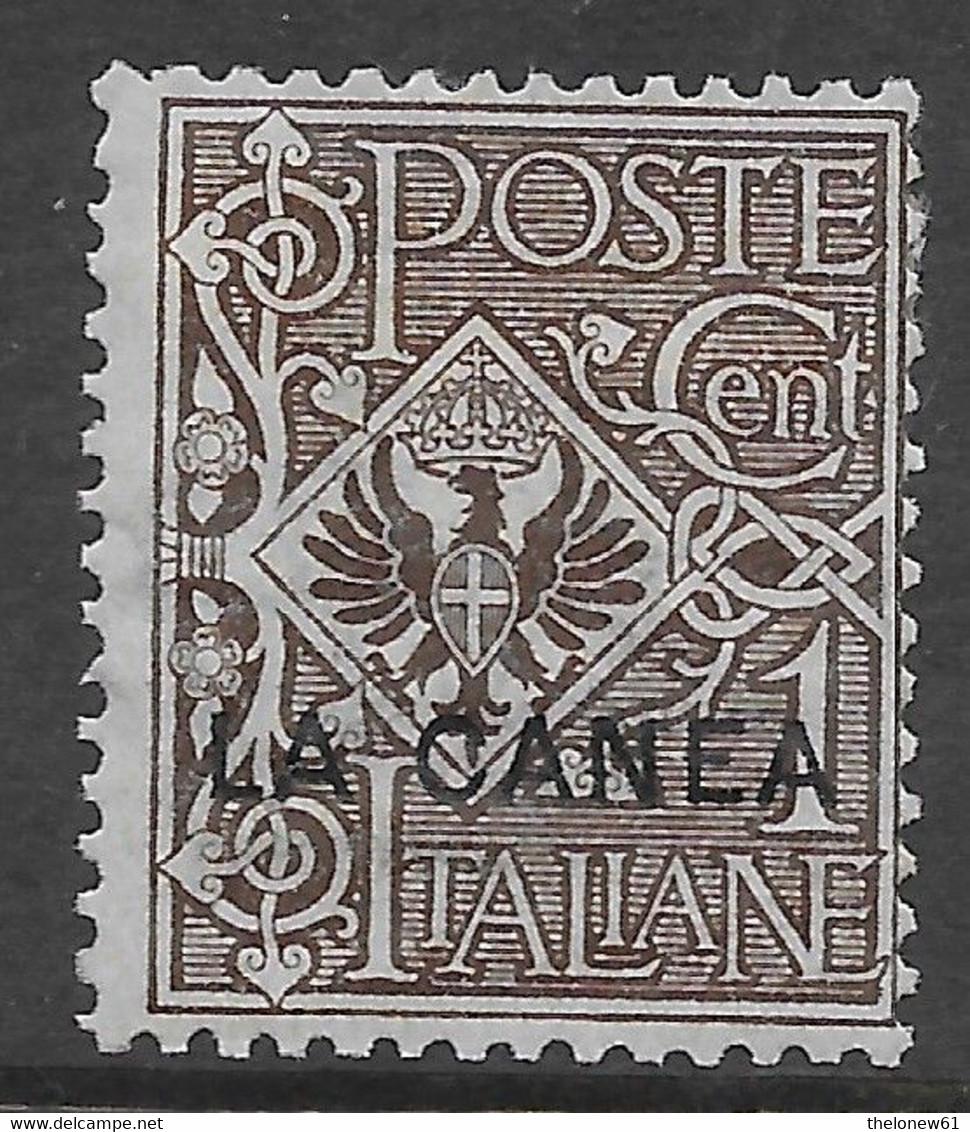 Italia Italy 1905 Estero La Canea Floreale C1 Sa N.3 Nuovo MH * - La Canea