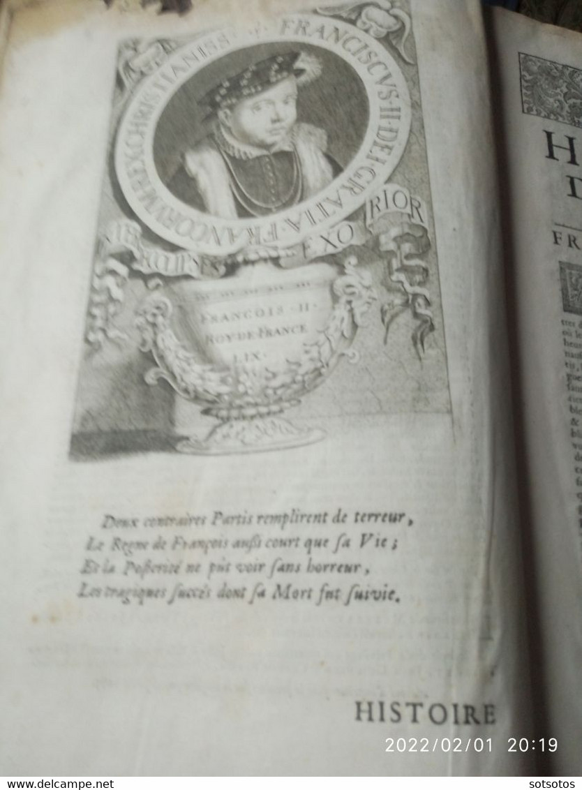 Histoire de France depuis Faramond jusqu'au règne de Louis le Juste par le sieur F. de Mézeray – Enrichie  de plusieurs