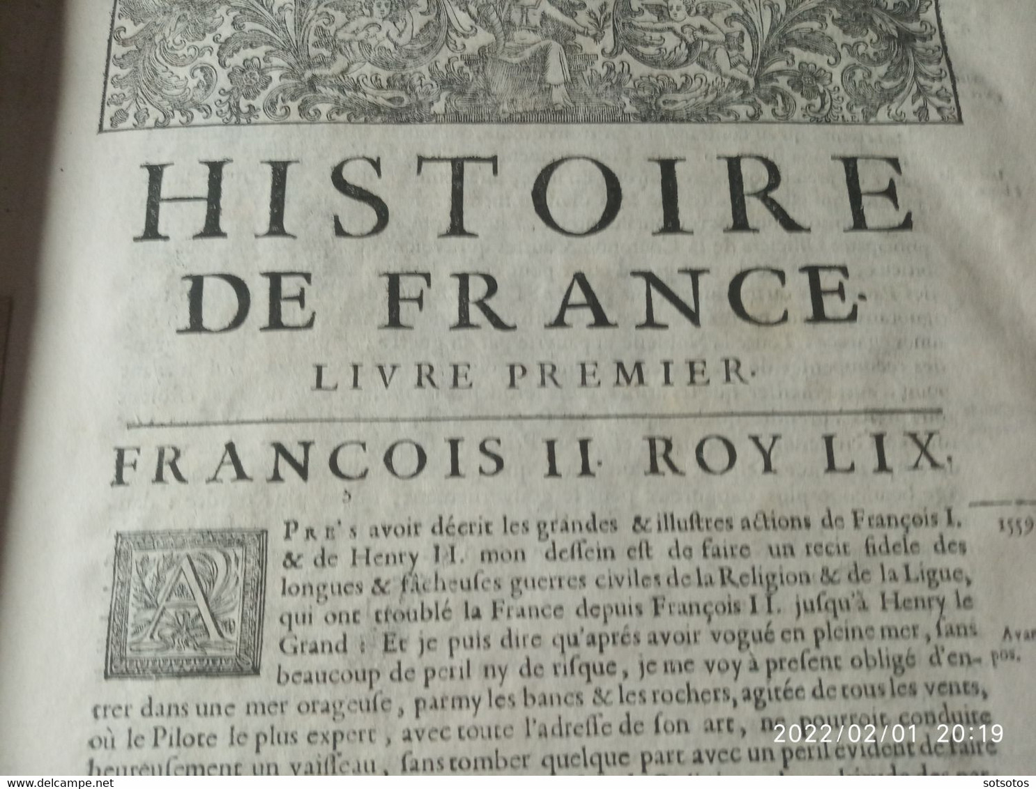 Histoire de France depuis Faramond jusqu'au règne de Louis le Juste par le sieur F. de Mézeray – Enrichie  de plusieurs