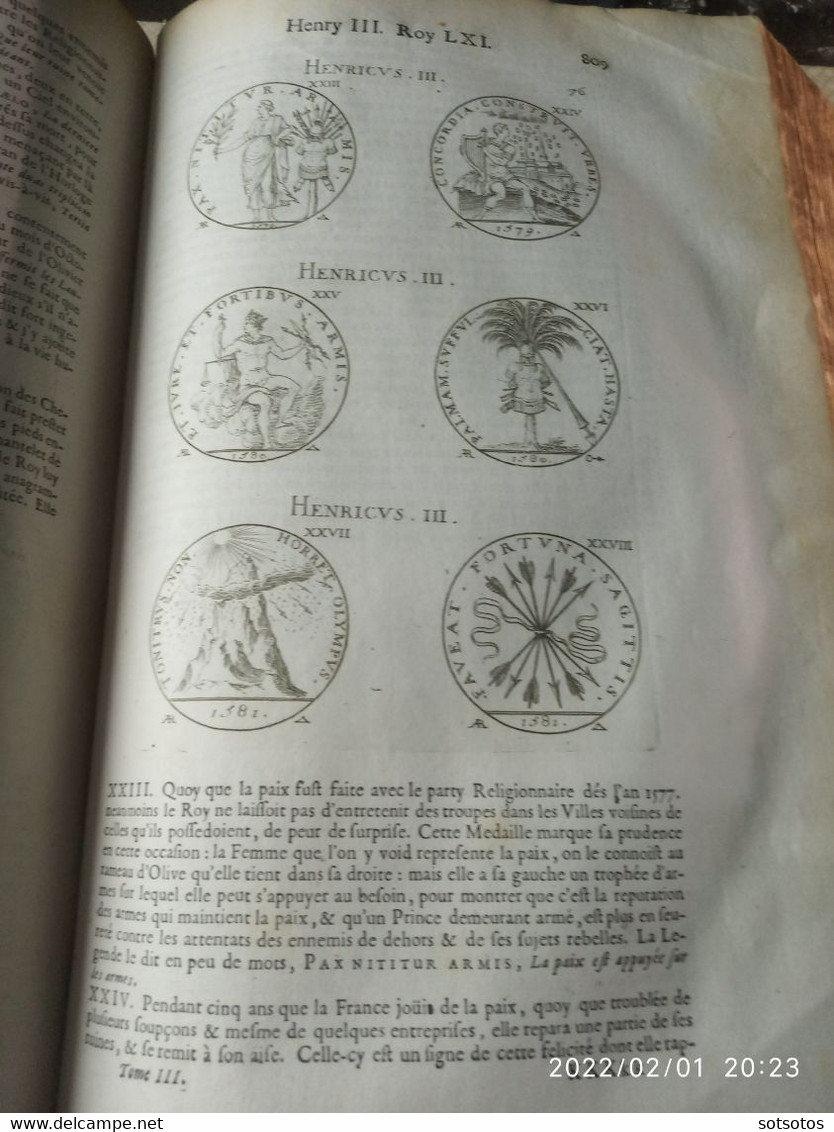 Histoire de France depuis Faramond jusqu'au règne de Louis le Juste par le sieur F. de Mézeray – Enrichie  de plusieurs