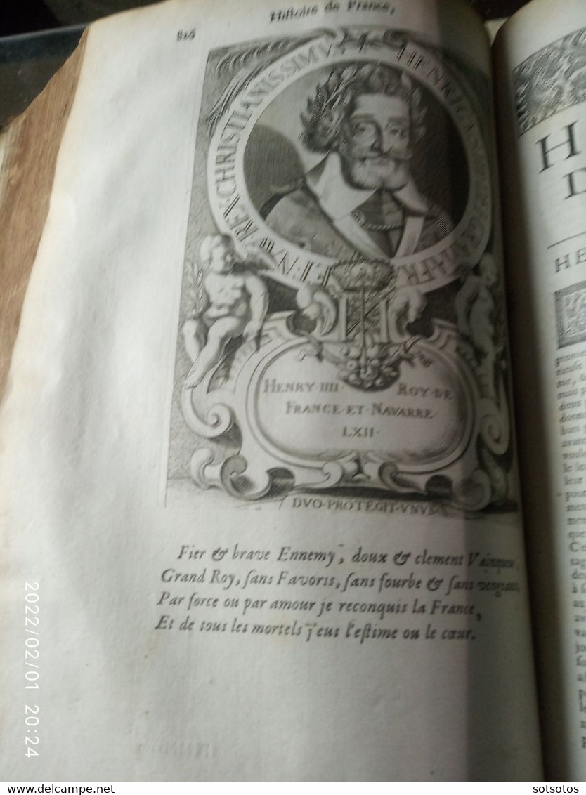 Histoire de France depuis Faramond jusqu'au règne de Louis le Juste par le sieur F. de Mézeray – Enrichie  de plusieurs