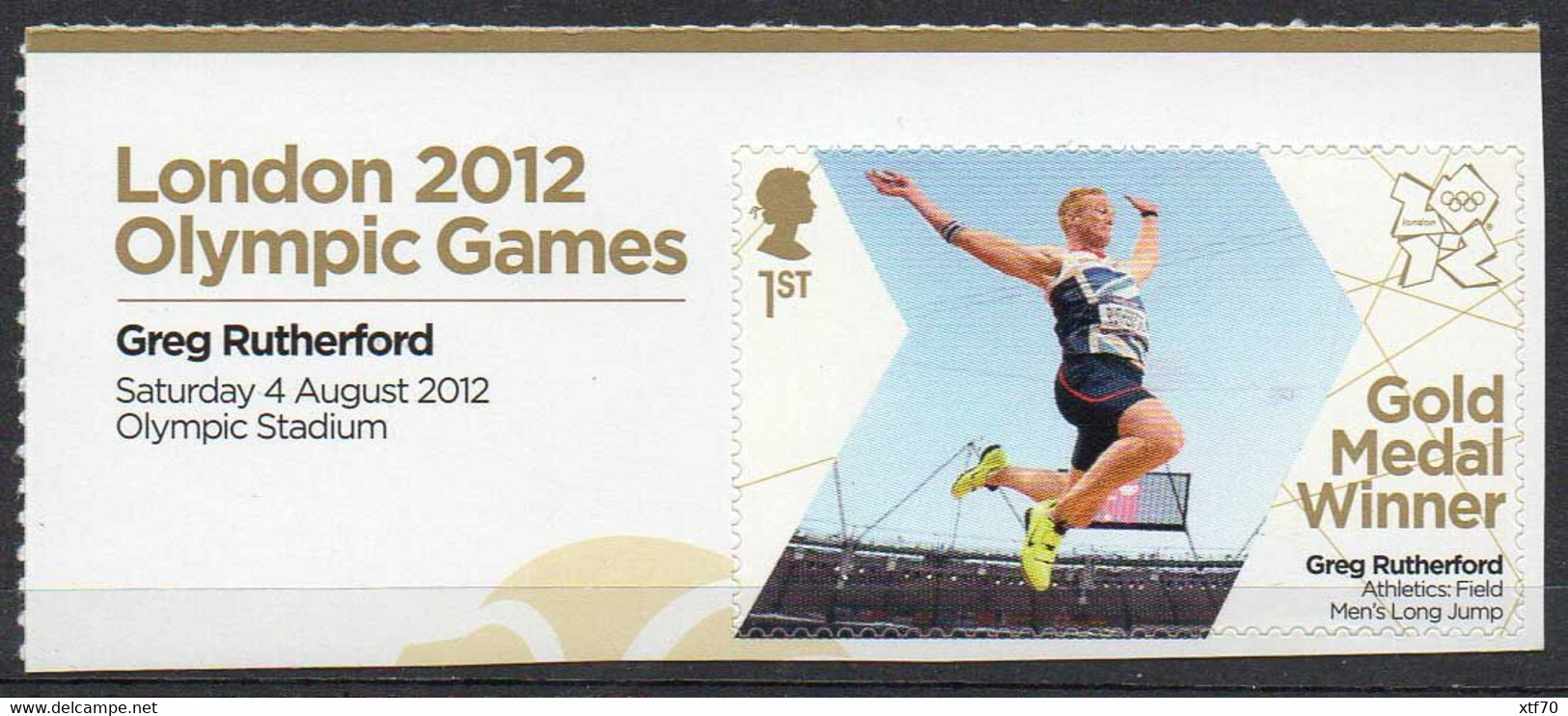 GREAT BRITAIN 2012 Olympic Games Gold Medal Winners: Greg Rutherford - Nuovi