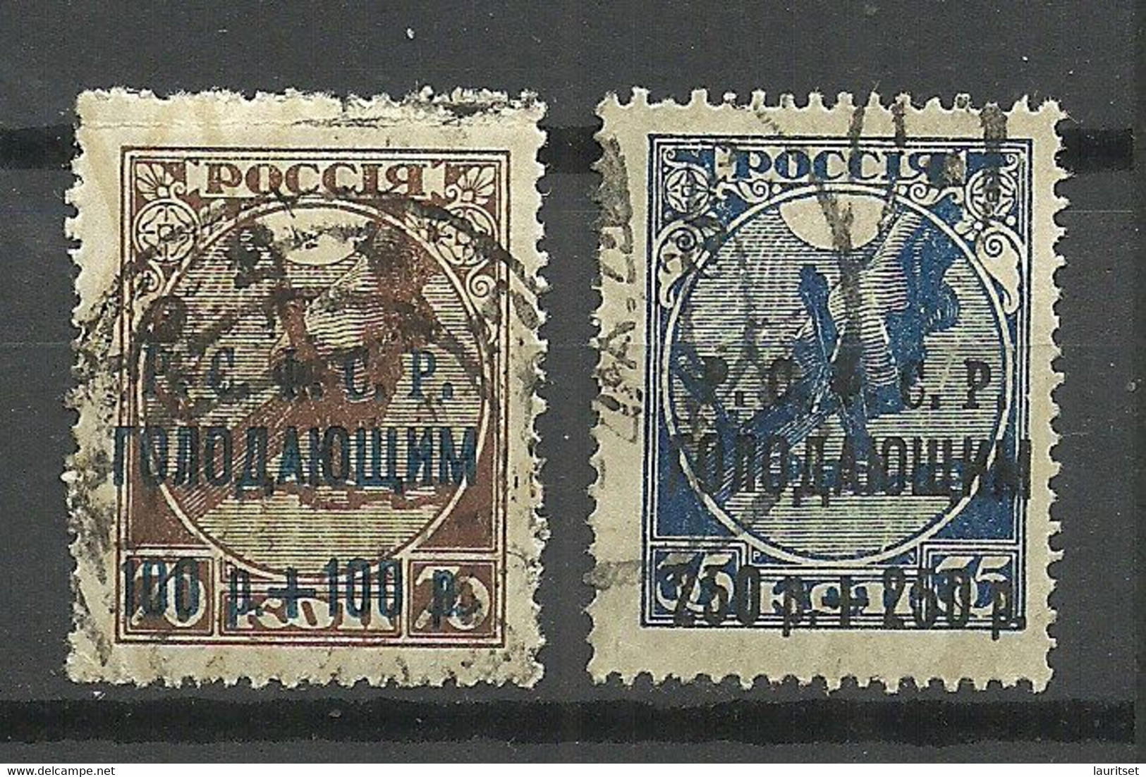 RUSSLAND RUSSIA 1922 Michel 169 C & 170 A O - Autres & Non Classés