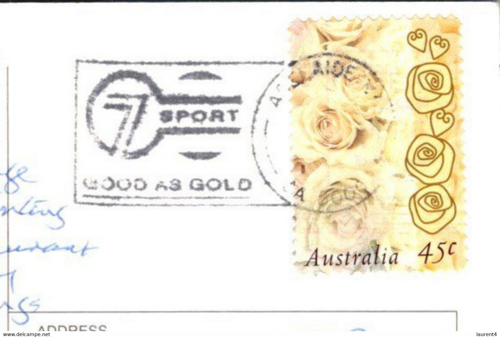 (2 F 28) Australia - SA - Adeliade O'Bahn Bus (posted With Australia Roses Stamp) 7 Sport P/m - Adelaide