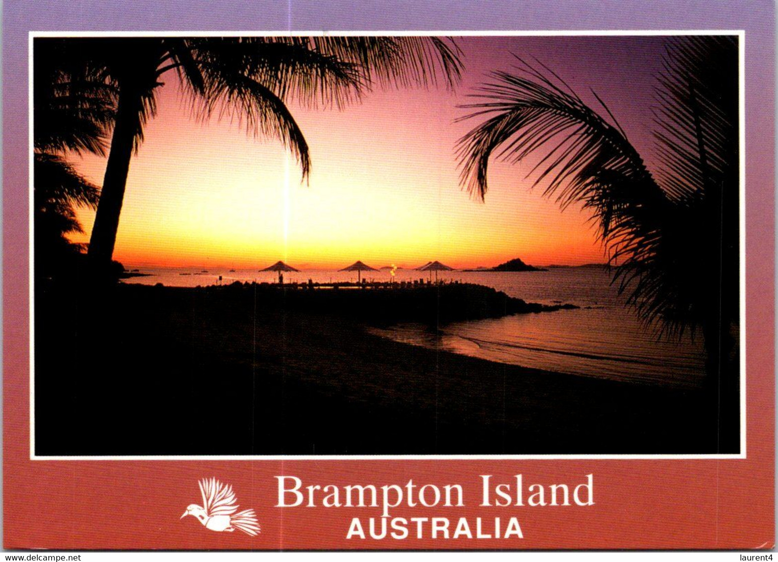 (2 F 28) Australia - QLD - Brampton Island Sunset (posted With Australia Queen Elizabeth II Stamp) - Great Barrier Reef