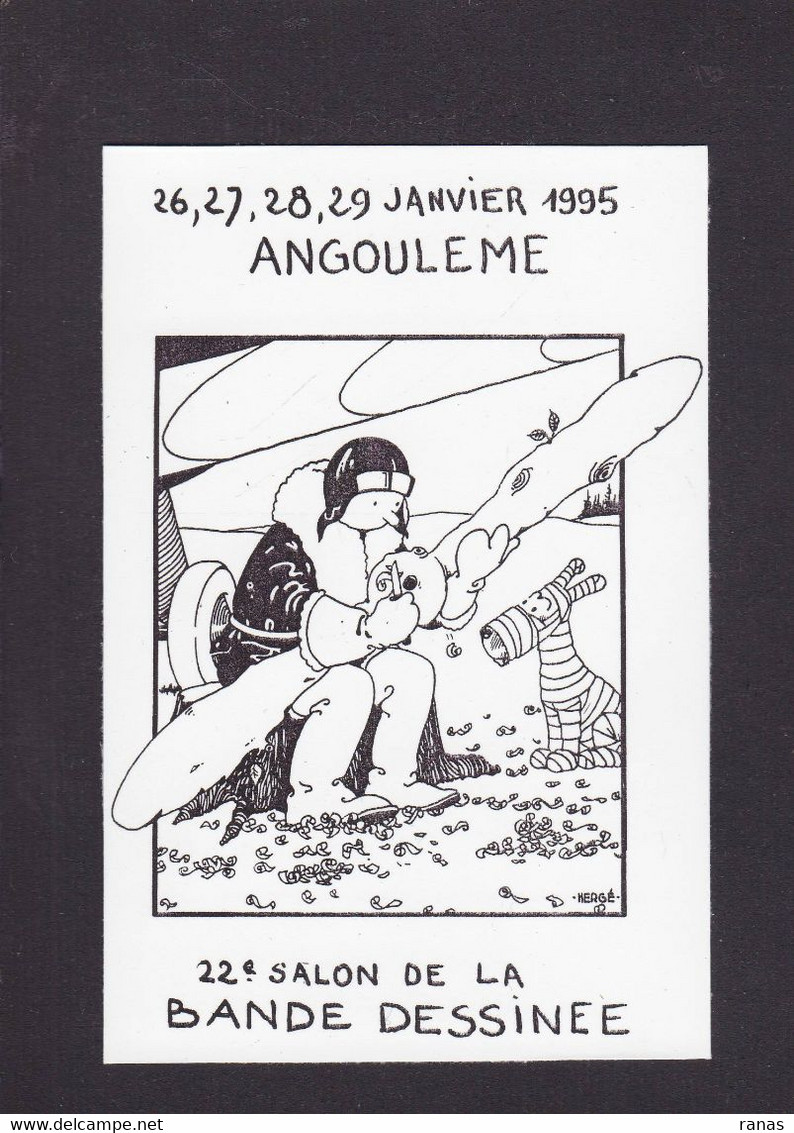 CPM Hergé Tintin Bande Dessinée Angouleme Non Circulé Sans éditeur - Bandes Dessinées