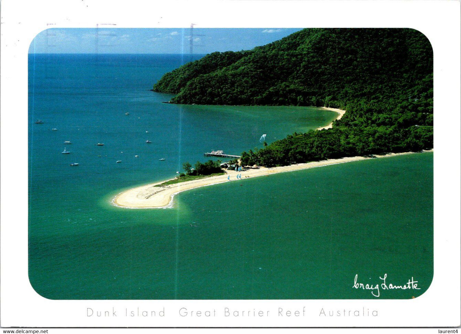 (2 F 28) Australia - QLD - Dunk Island (posted To Australia With Rugby Sport Stamp) - Great Barrier Reef