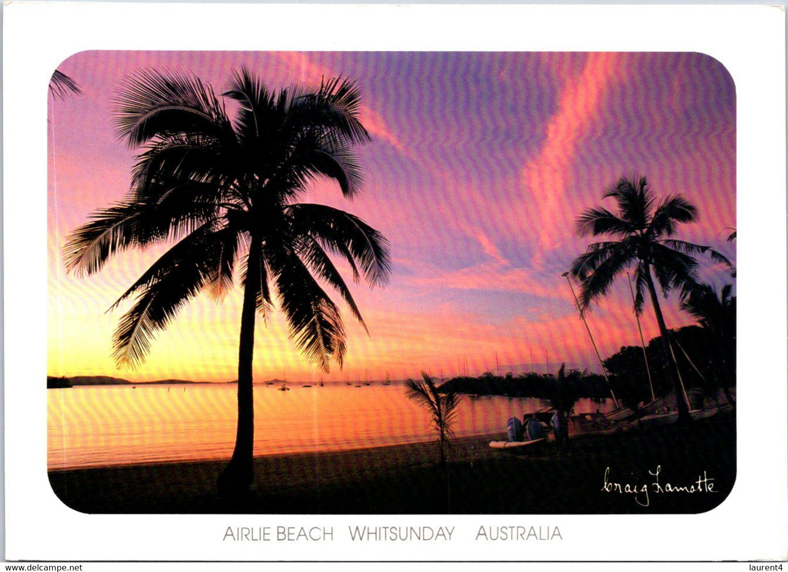 (2 F 28) Australia - QLD - Sunset In Airlie Beach (posted To Australia Sport Stamp) - Great Barrier Reef