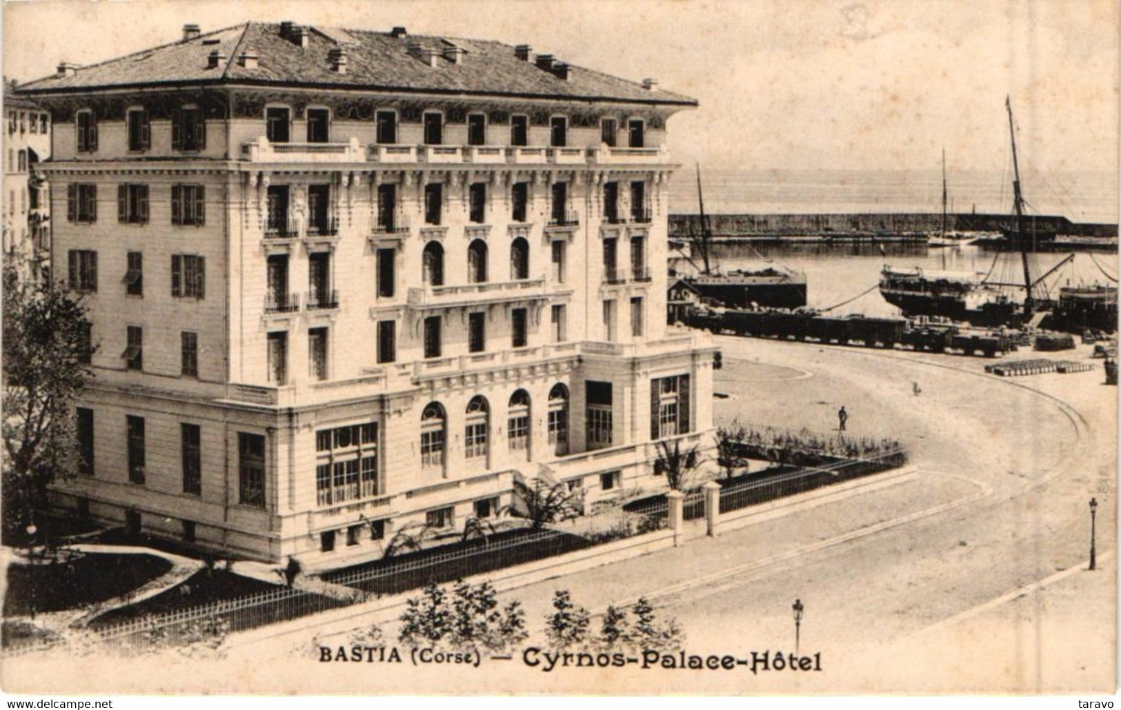 CORSE - BASTIA - LE CYRNOS PALACE HOTEL - Carte Publicitaire Avec Tarifs, Lumière électrique, Salles De Bain - Bastia