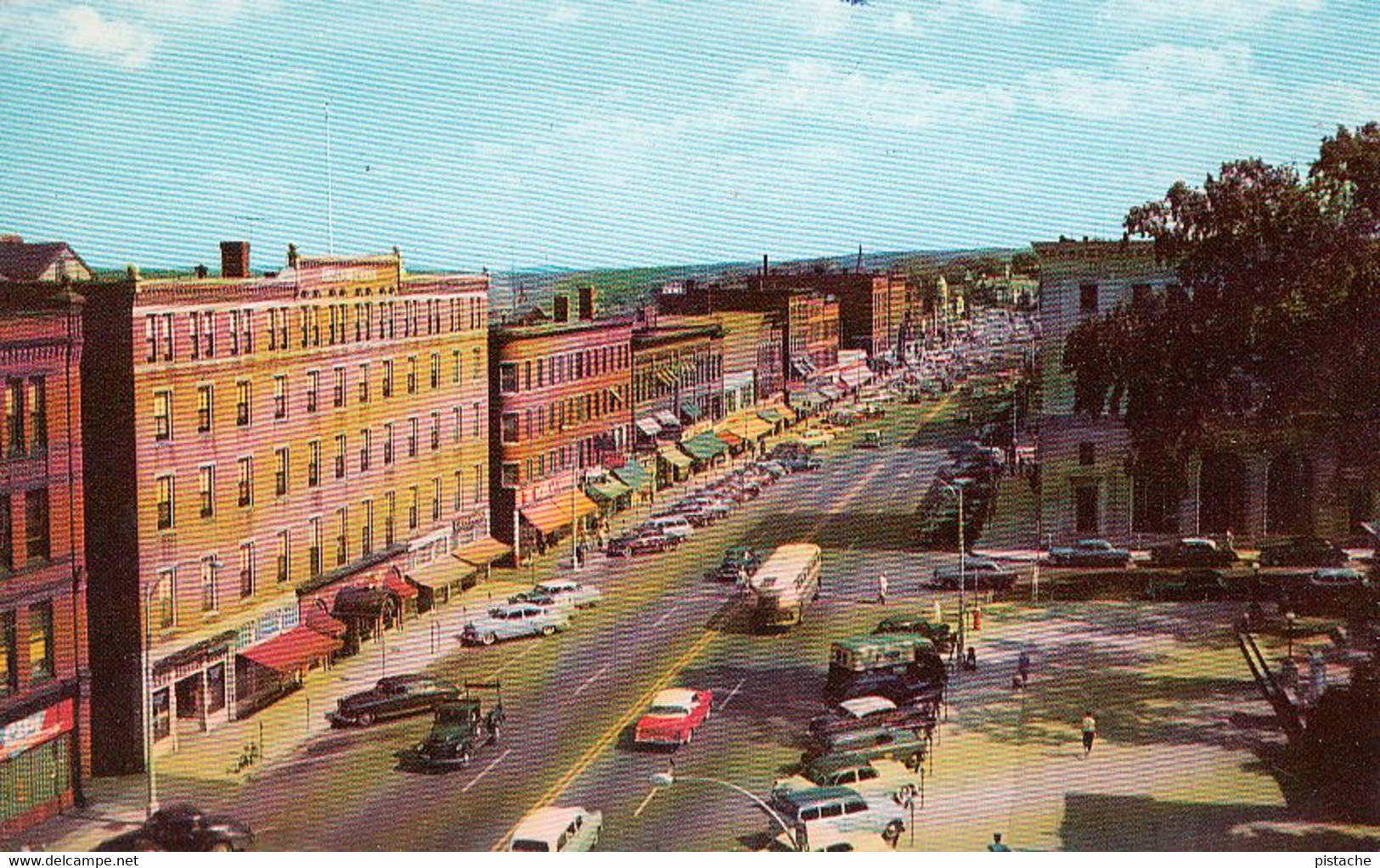 1104 – Vintage 1960 1960s - Concord Capitol City Of New Hampshire – Street Cars Bus Stores – VG Condition - Concord