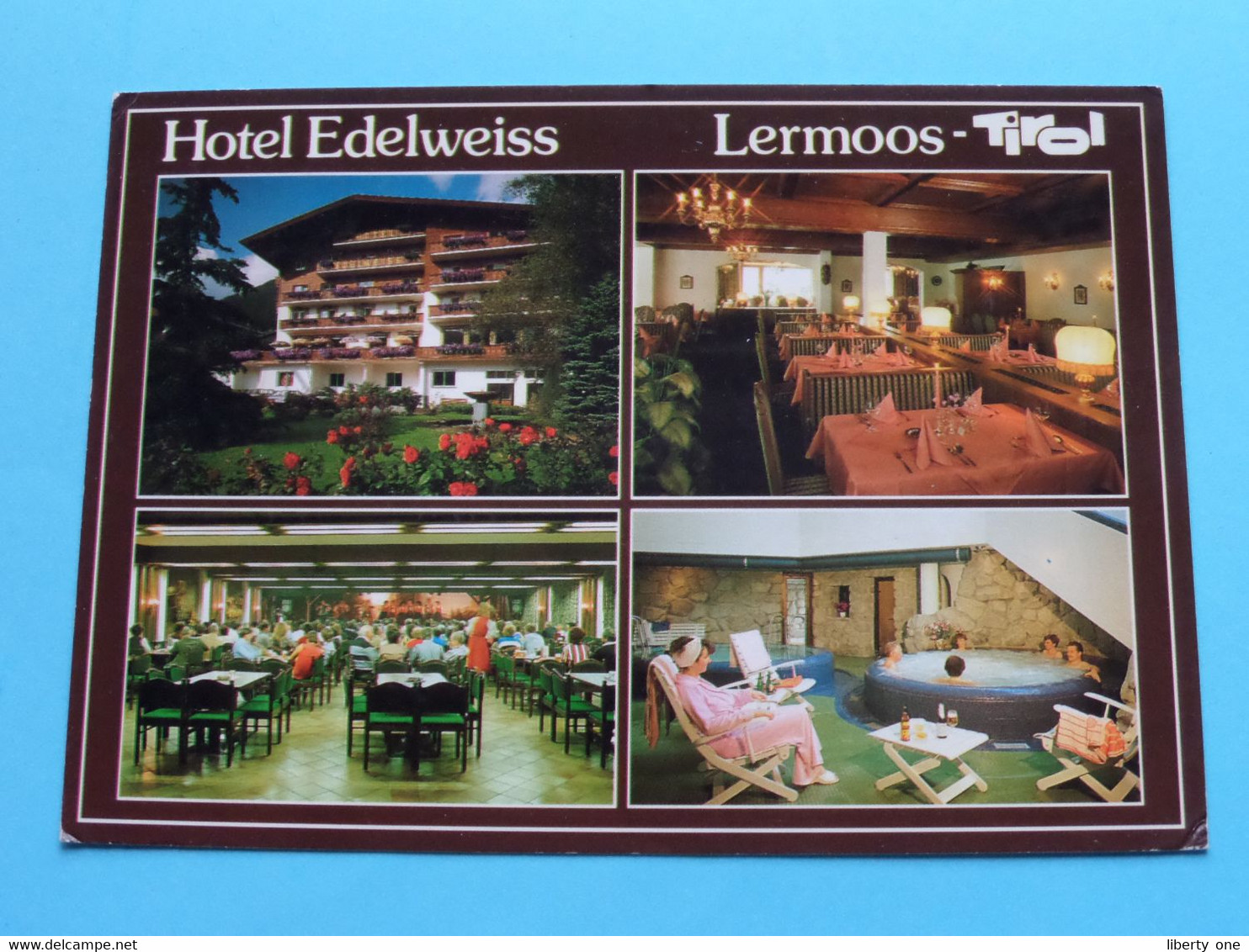 Hotel EDELWEISS (Sonnalm) LERMOOS Tirol ( Risch-Lau ) Anno 19?8 ( See/ Zie / Voir Scans ) ! - Lermoos