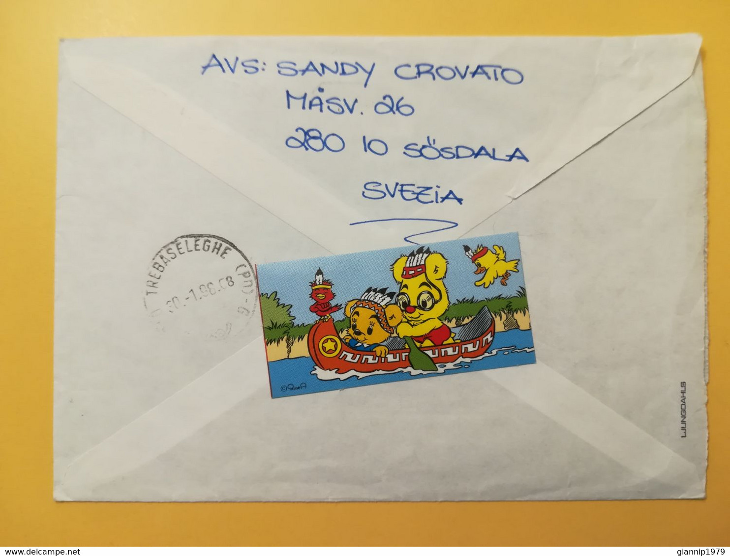 1998 BUSTA PRIORITAIRE COVER SVEZIA SVERIGE SWEDEN BOLLO EUROPA OBLITERE' - Storia Postale