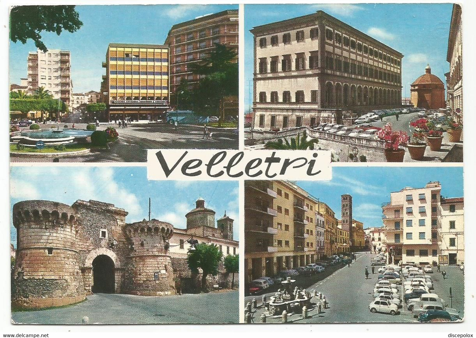 AB942 Velletri (Roma) - Auto Cars Voitures - Panorama Vedute Multipla / Viaggiata 1966 - Velletri