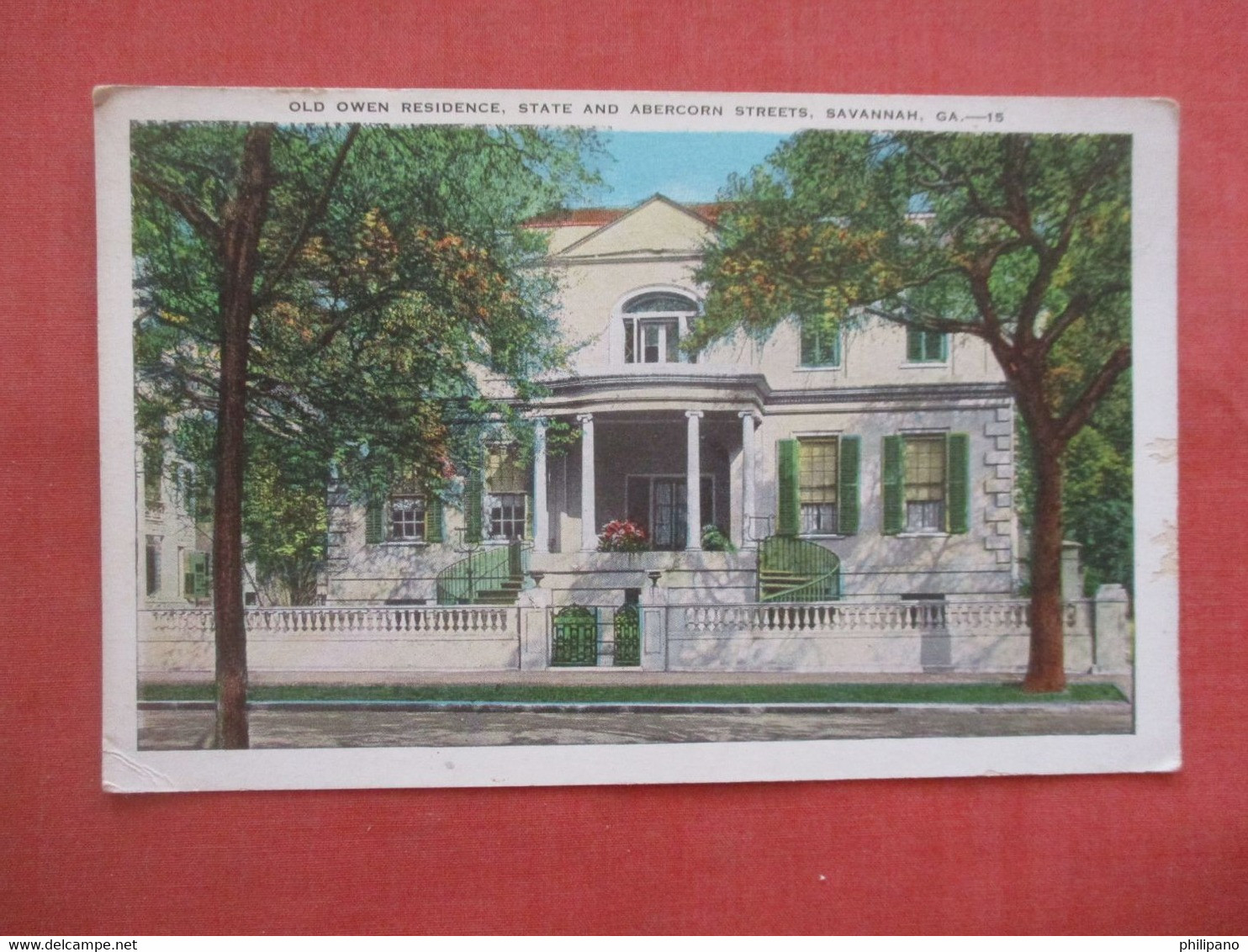 Old Owen Residence.  Savannah  Georgia >   Ref 5461 - Savannah