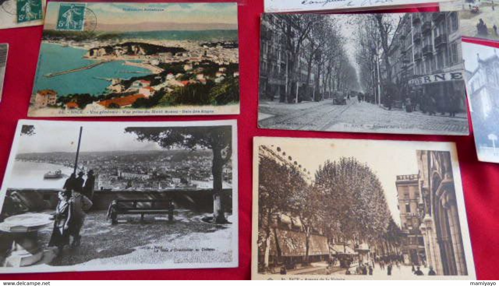 06-Lot De 10 Cartes De NICE ,avenues,place,port,Château,couvent Des Augustines & Corniche. - Loten, Series, Verzamelingen