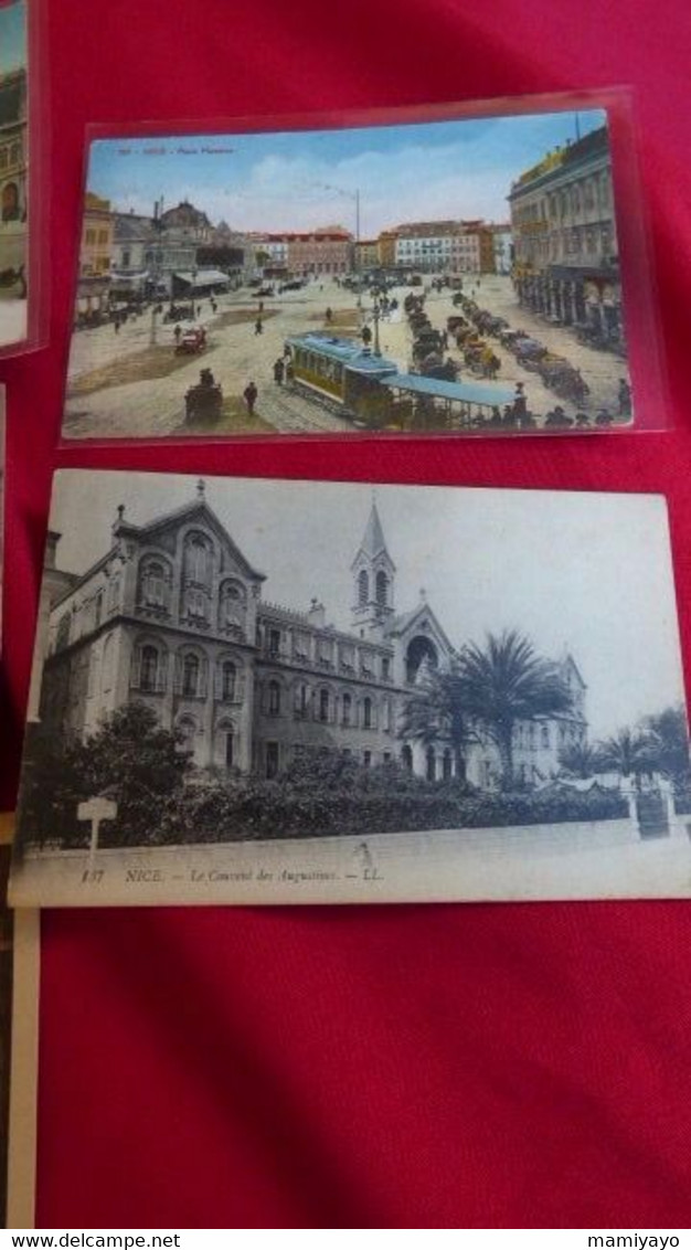 06-Lot De 10 Cartes De NICE ,avenues,place,port,Château,couvent Des Augustines & Corniche. - Loten, Series, Verzamelingen