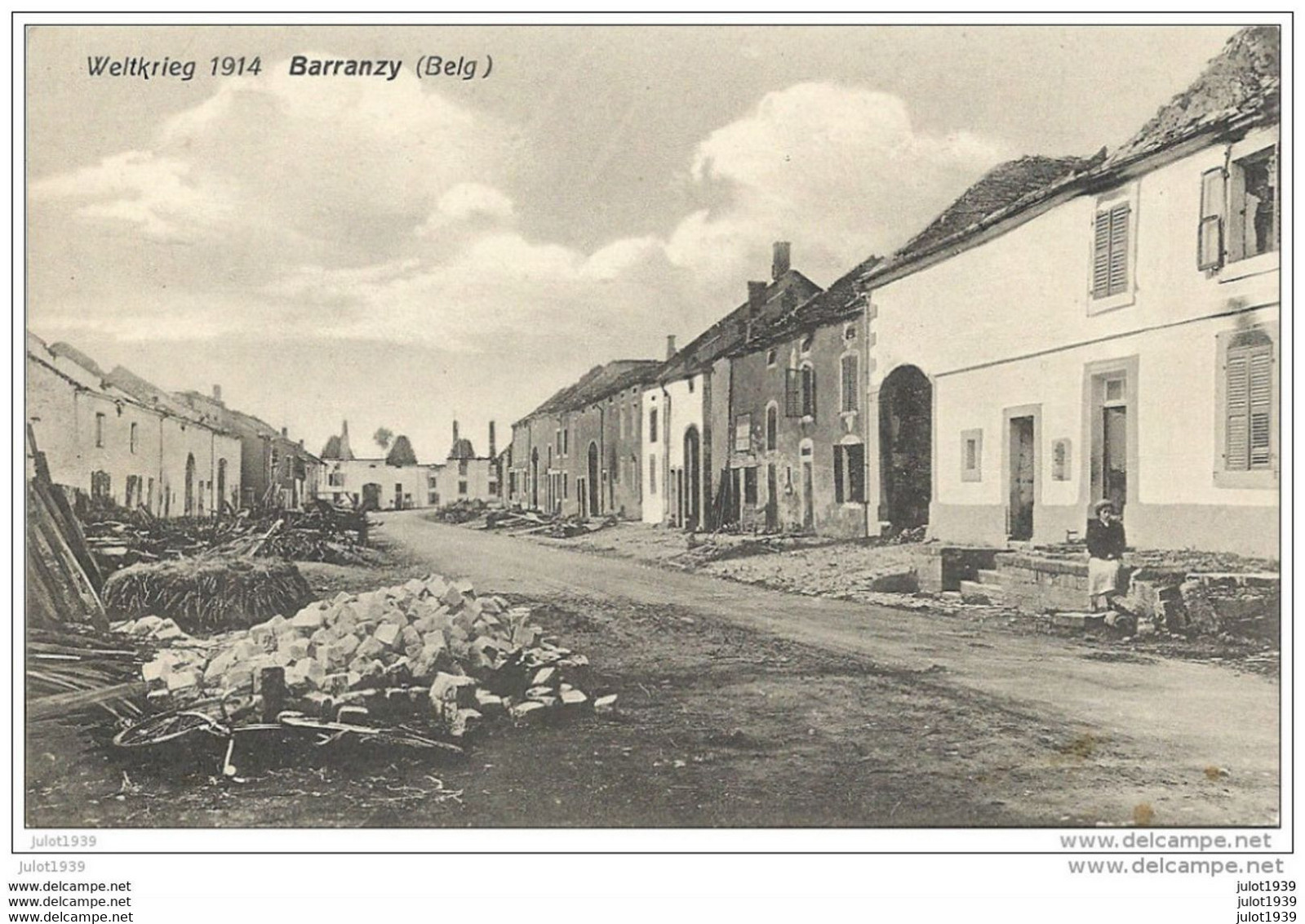 BARANZY ..-- MILITARIA  N° 23 . GUERRE 14 - 18 . Ruines . - Musson