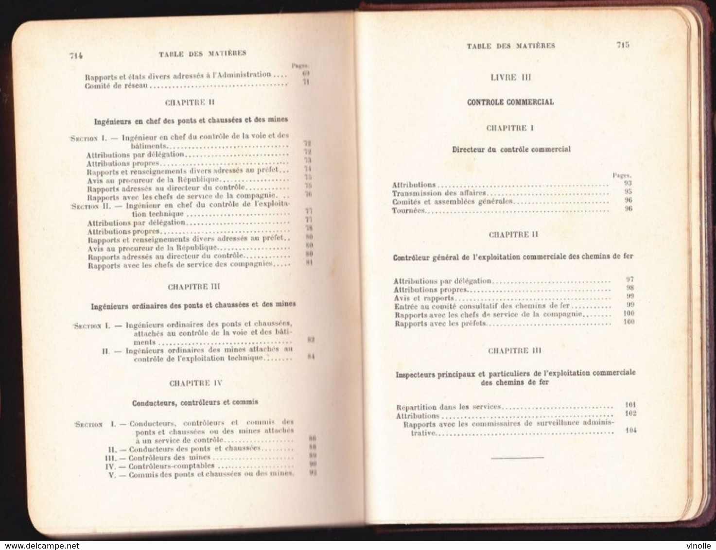 P-LIVRE-E-22-001 : CONTROLE DES CHEMINS DE FER ET DES TRAMWAYS EDITION 1903. 734 PAGES - Railway & Tramway