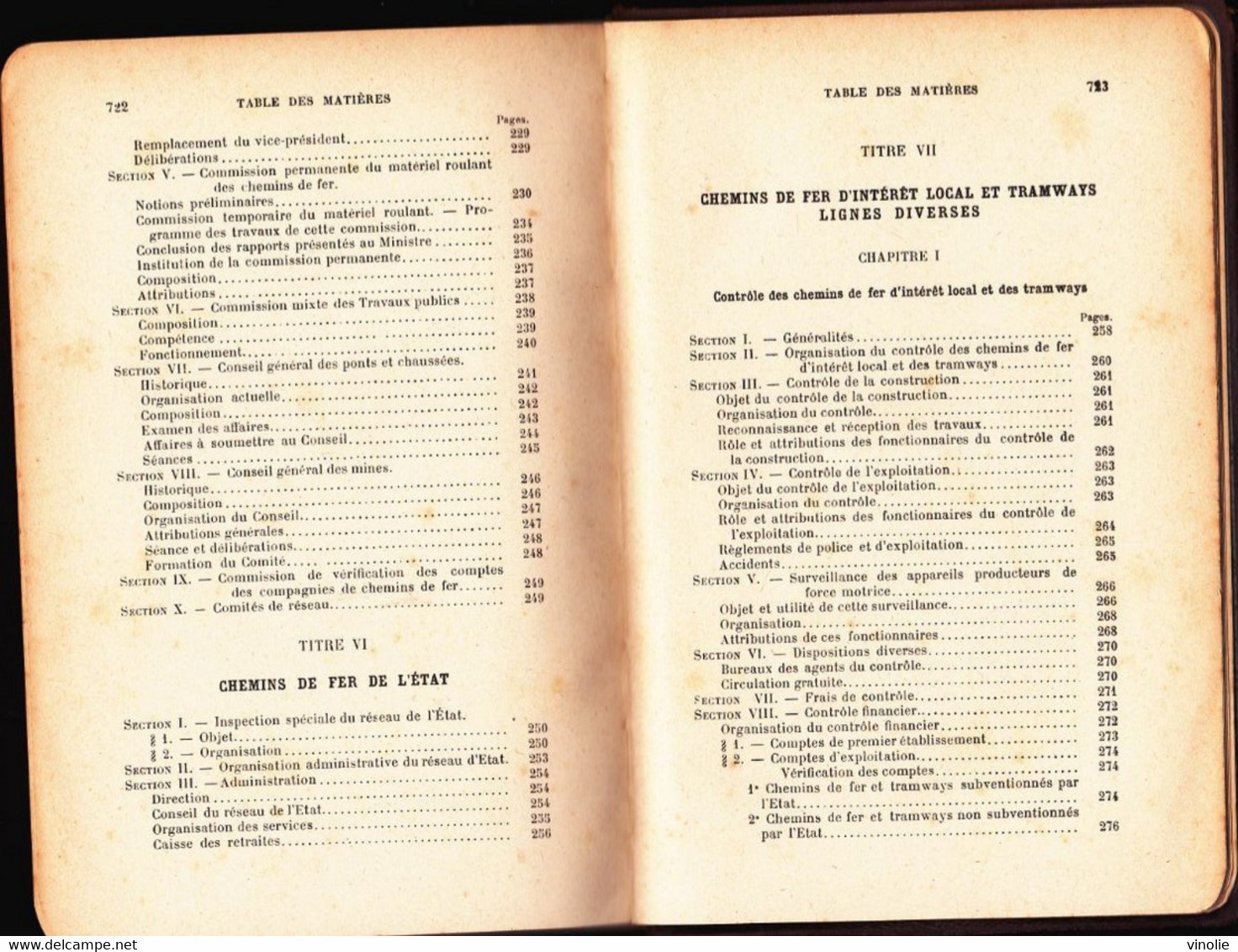 P-LIVRE-E-22-001 : CONTROLE DES CHEMINS DE FER ET DES TRAMWAYS EDITION 1903. 734 PAGES - Railway & Tramway