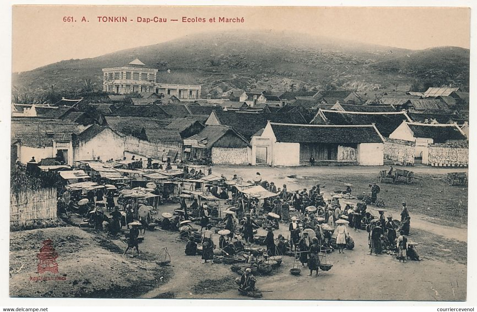 CPA - TONKIN - DAP-CAU - Ecoles Et Marché - Vietnam