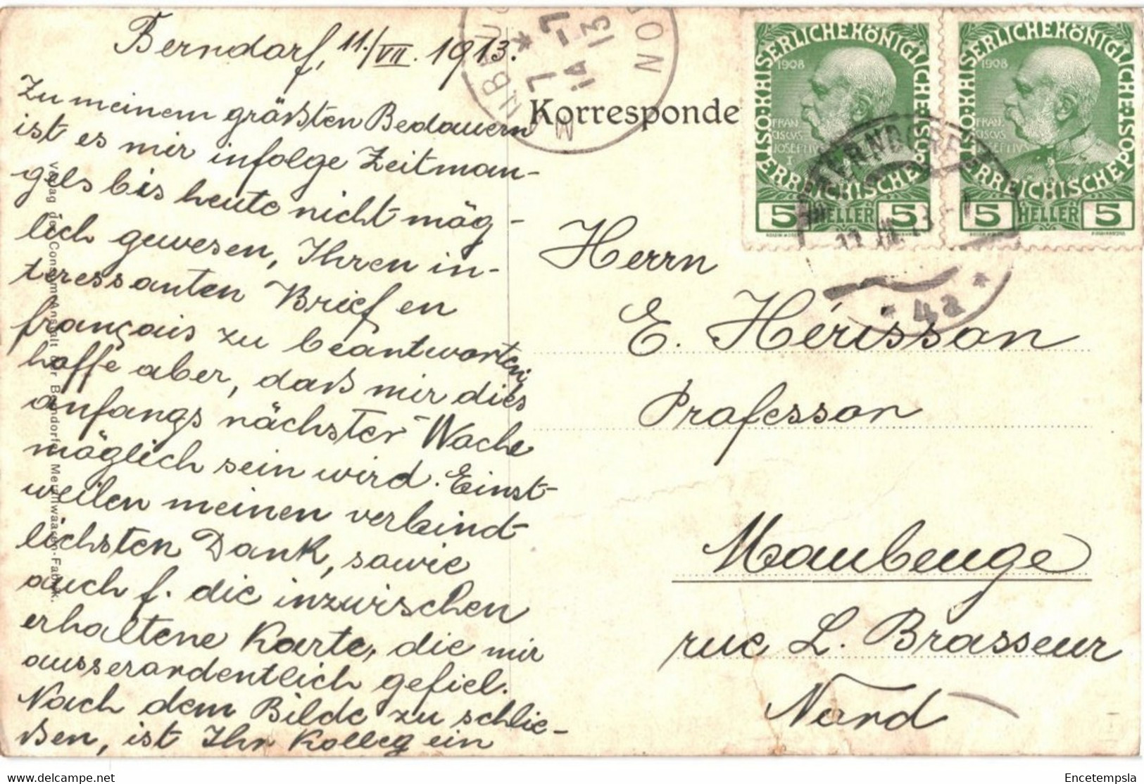 CPA-Carte Postale  Autriche Berndorf Hermann Krupp Tempel  1913  VM44641 - Berndorf