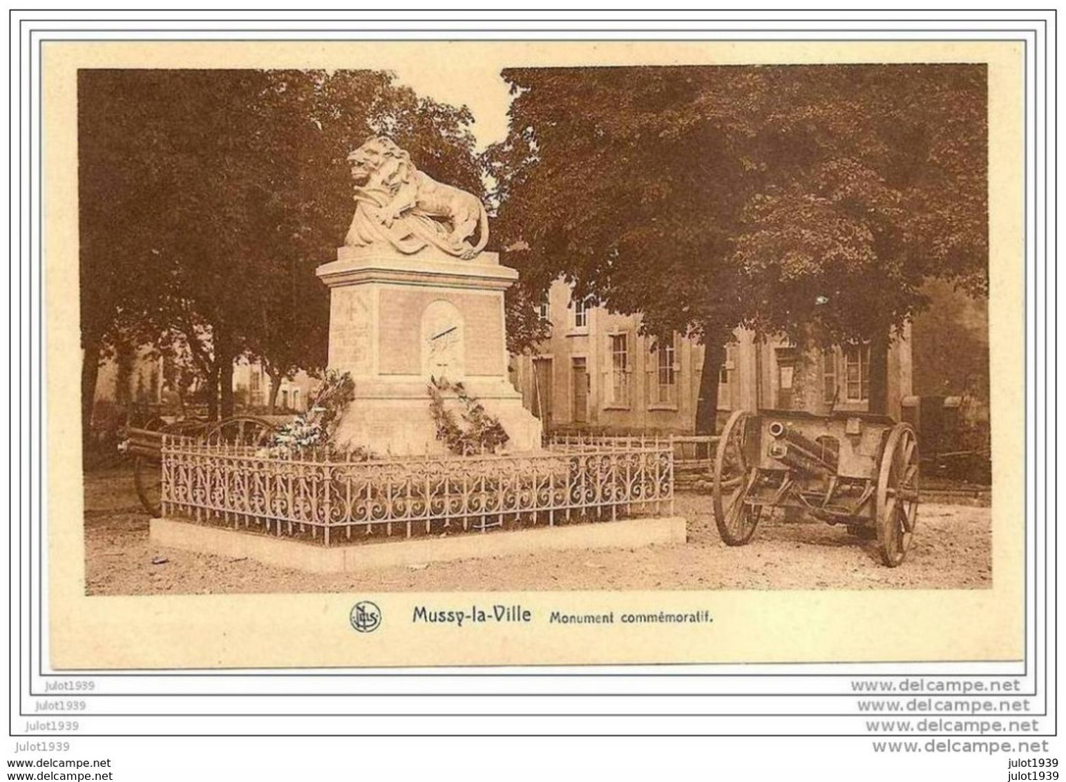 MUSSY - LA - VILLE ..--  Monument Commémoratif . Canons . - Musson