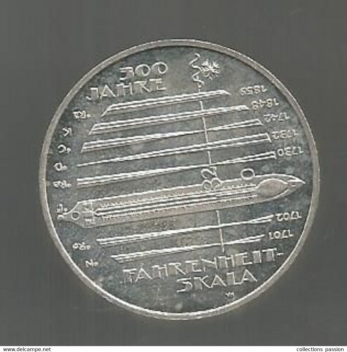 JC, Monnaie , ALLEMAGNE , 10 Euro, FAHRENHEIT SKALA, 2014 , Argent 625/1000, 2 Scans - Allemagne