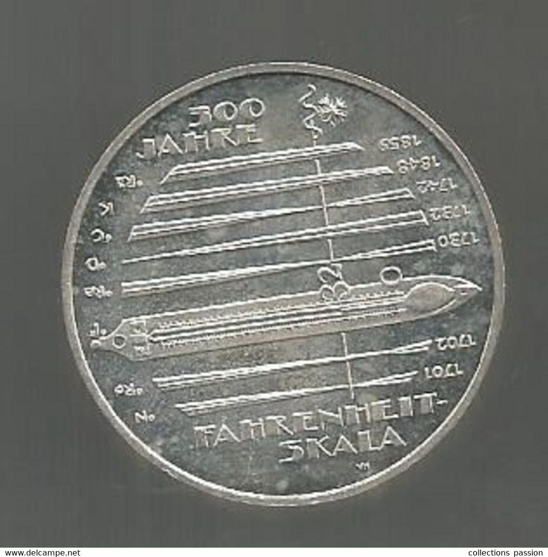 JC, Monnaie , ALLEMAGNE , 10 Euro, FAHRENHEIT SKALA, 2014 , Argent 625/1000, 2 Scans - Germany