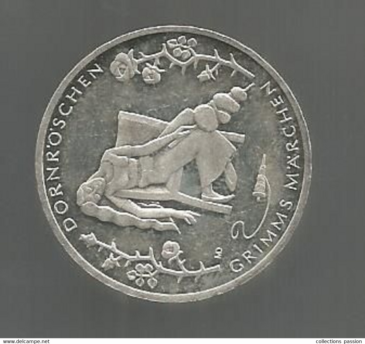 JC, Monnaie , ALLEMAGNE , 10 Euro, GRIMMS MÄRCHEN, DORNRÖSCHEN, 2015 , Argent 625/1000, 2 Scans - Germania