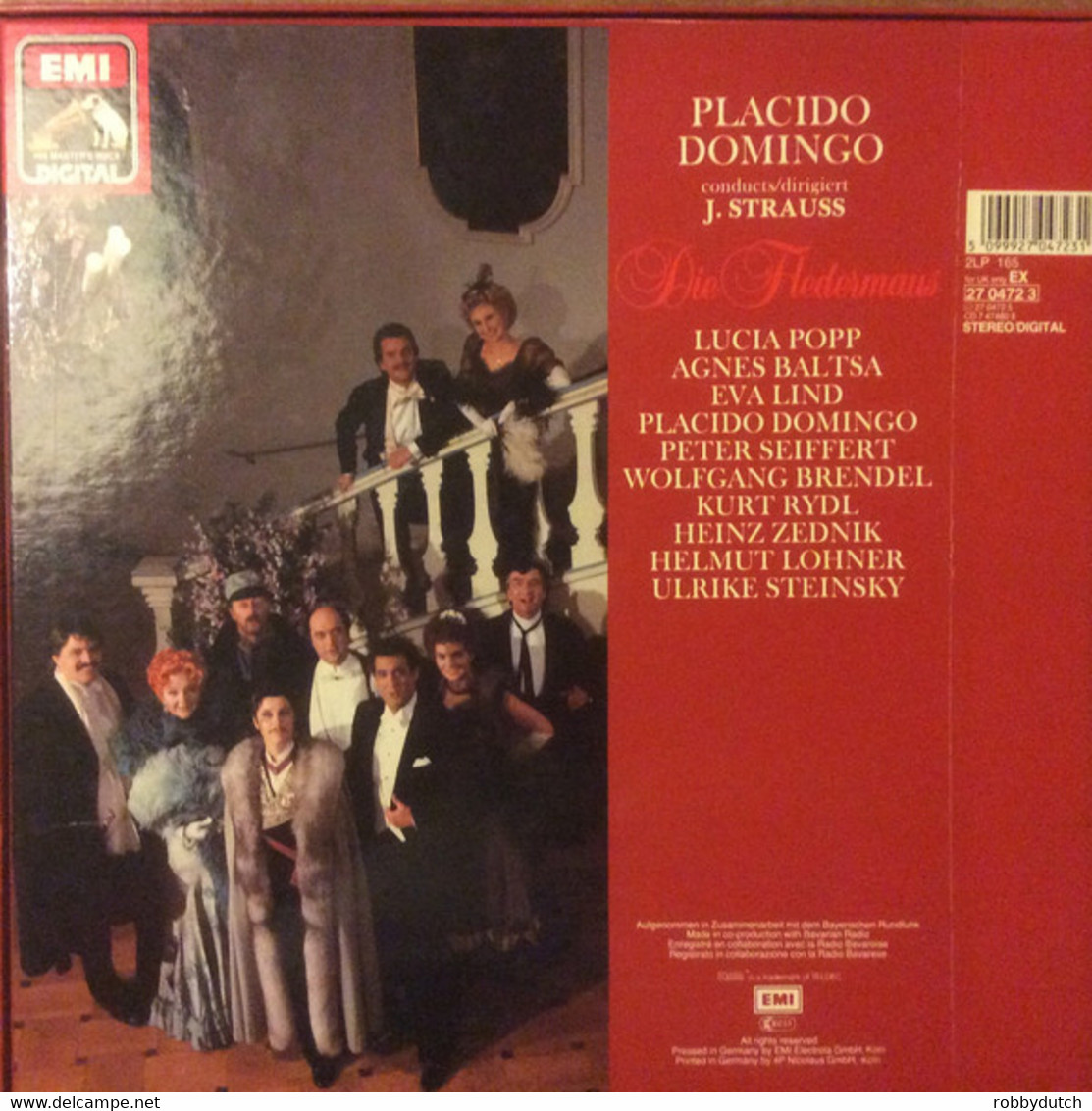 * 2LP Box *  J. STRAUSS : DIE FLEDERMAUS - PLACIDO DOMINGO - Opéra & Opérette