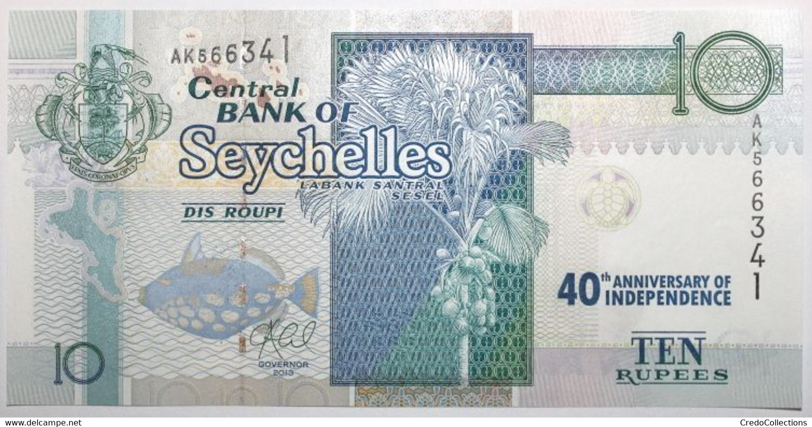 Seychelles - 10 Roupies - 2016 - PICK 52a - NEUF - Seychelles