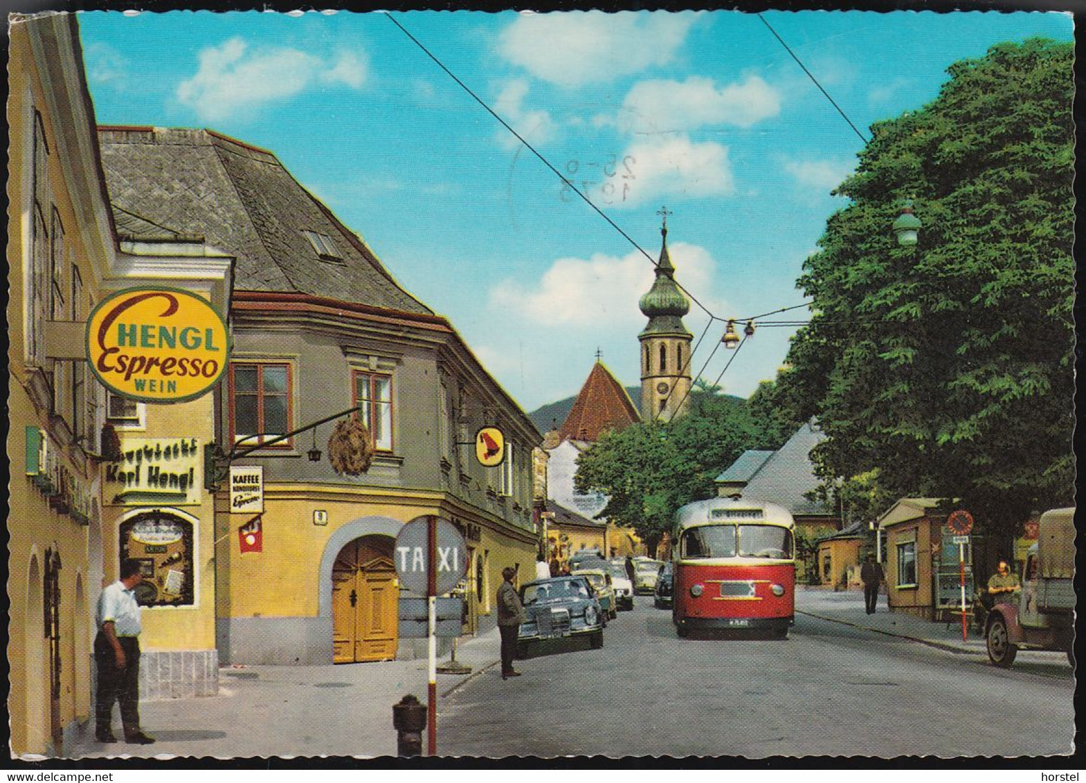 Austria - 1190 Wien-Grinzing - Gasthaus Hengl - Cars - Trolley Bus - Mercedes - Grinzing