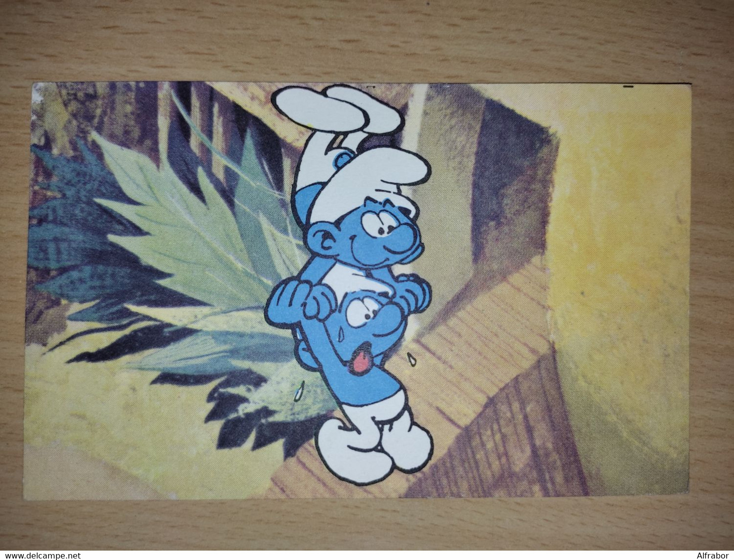 SCHTROUMPF ACROBATE ET SCHTROUMP... N°32 / LES CENTS SCHTROUMFS CHOCOLAT KWATTA Poster Belgique Années 60 Smurfen Smurfs - Stripverhalen