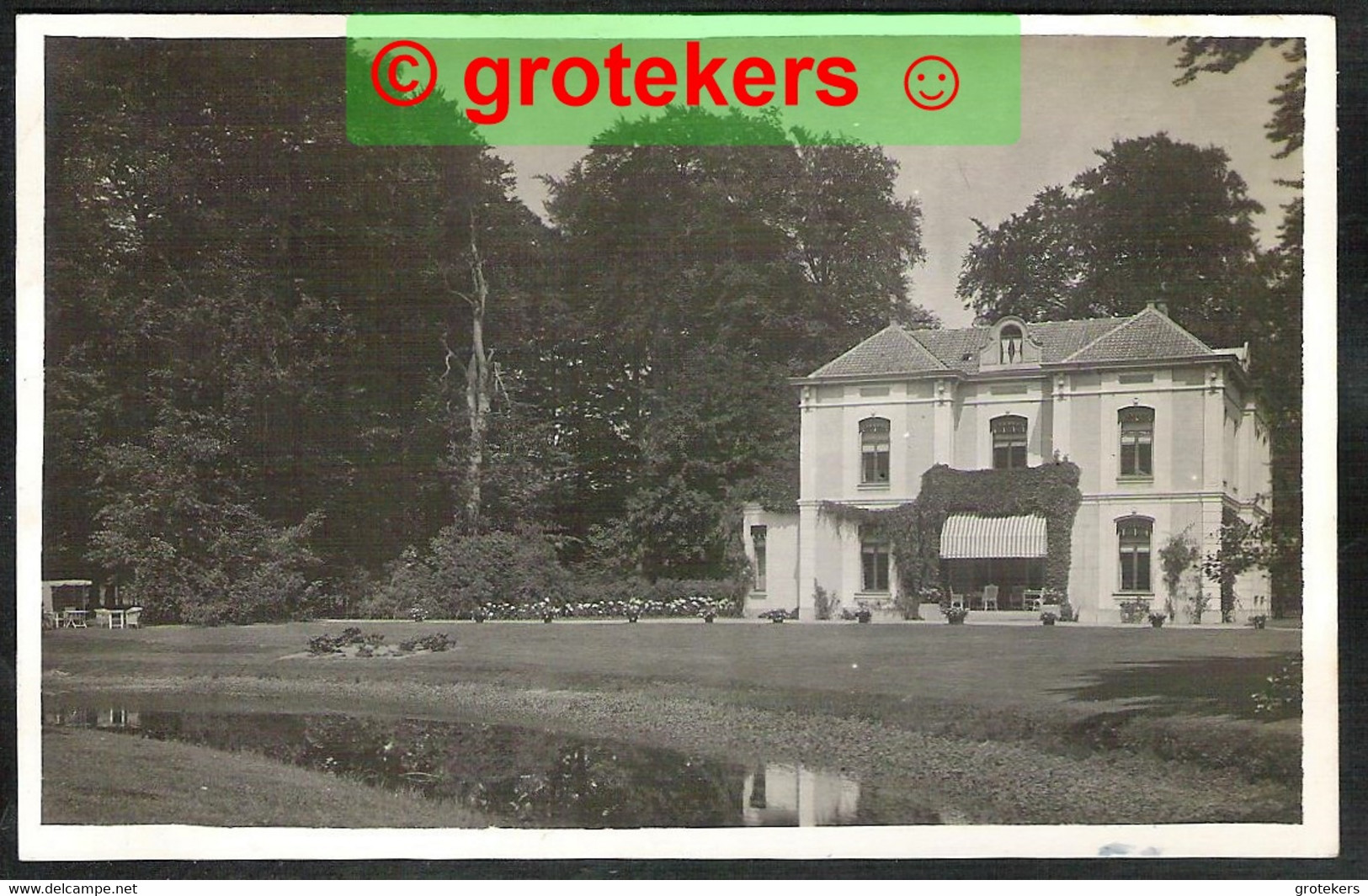 DOORN Huize Schoonoord Postweg Fotokaart ± 1926 - Doorn