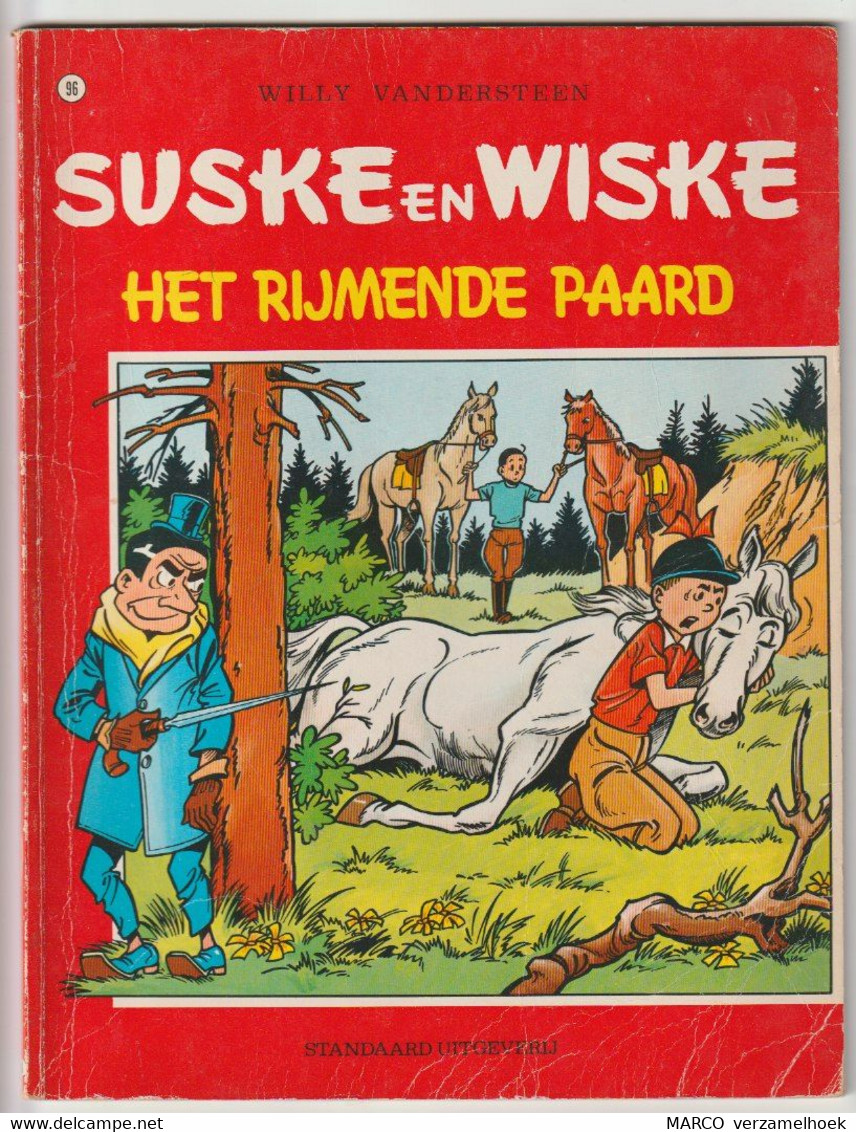 96. Suske En Wiske Het Rijmende Paard Standaard Willy Vandersteen - Suske & Wiske