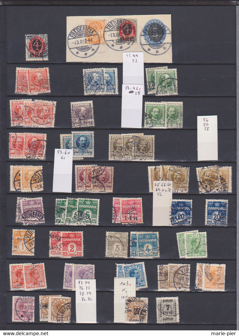 Timbres Danemark - Collections