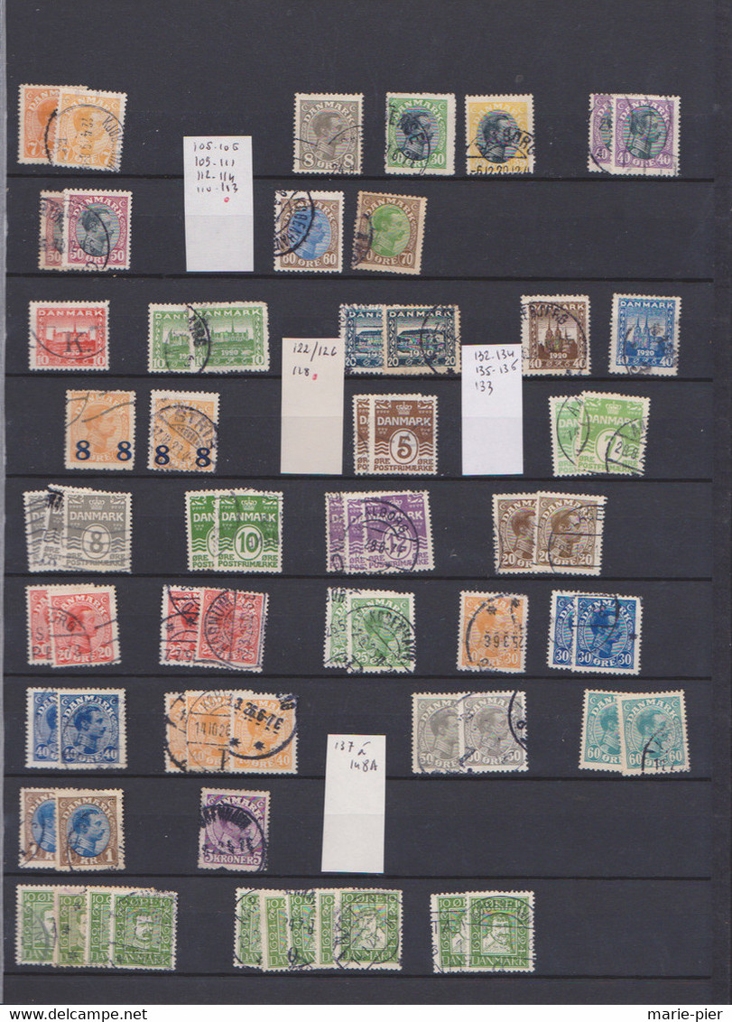 Timbres Danemark - Collections