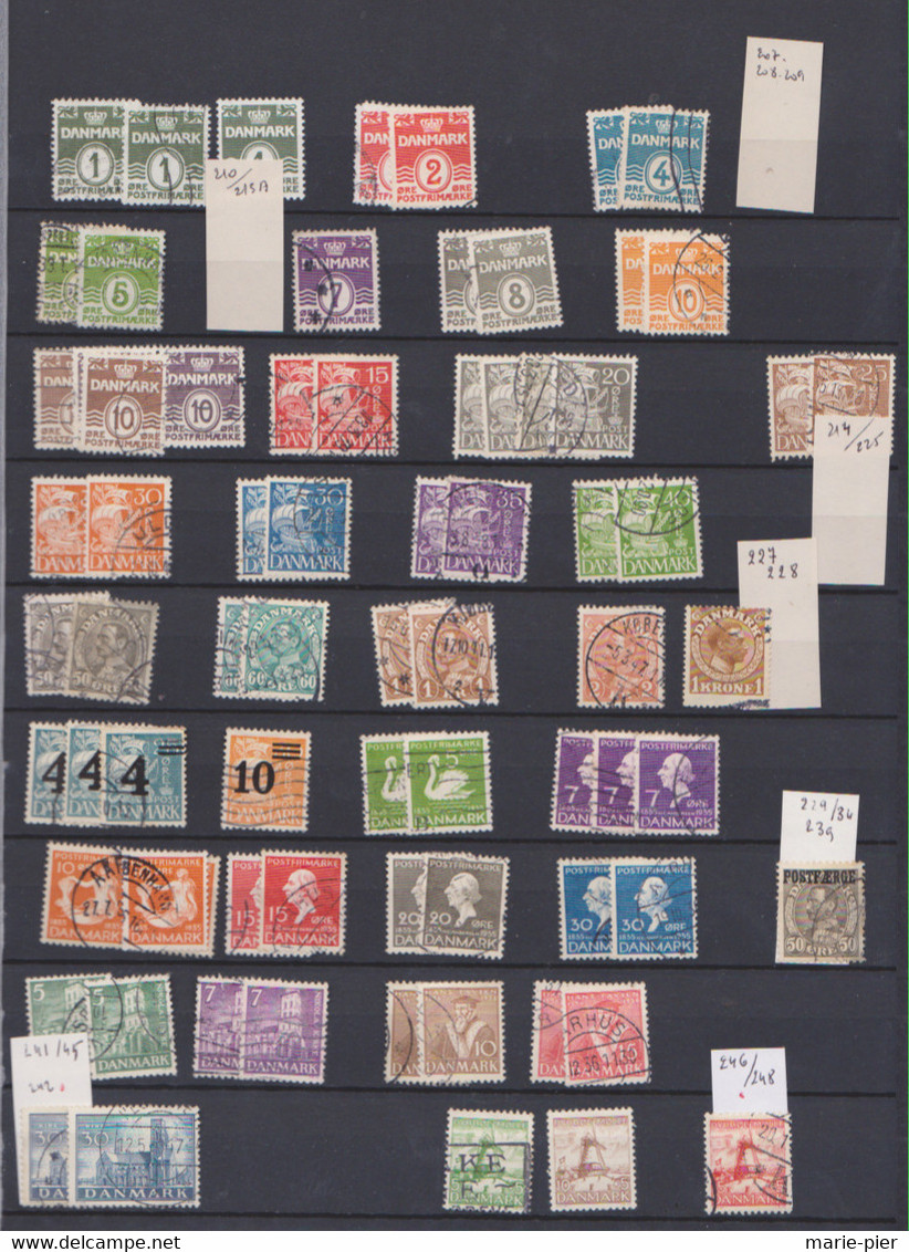 Timbres Danemark - Collections