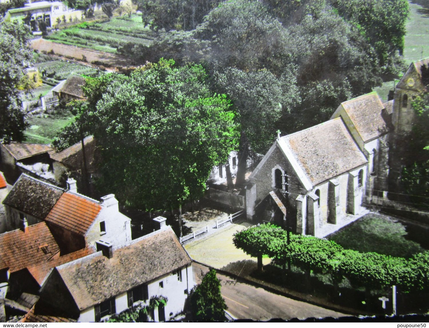 CP 94 Val De Marne En Avion Au Dessus De MAROLLES En BRIE S&O Prés Villecresne  - L'église Saint Julien De Brioude 1965 - Marolles En Brie