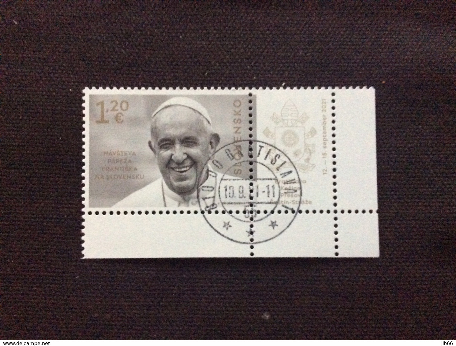 2021 Pofis 748  Oblitéré  Visite Du Pape François En Slovaquie Pope Francis Visit - Used Stamps