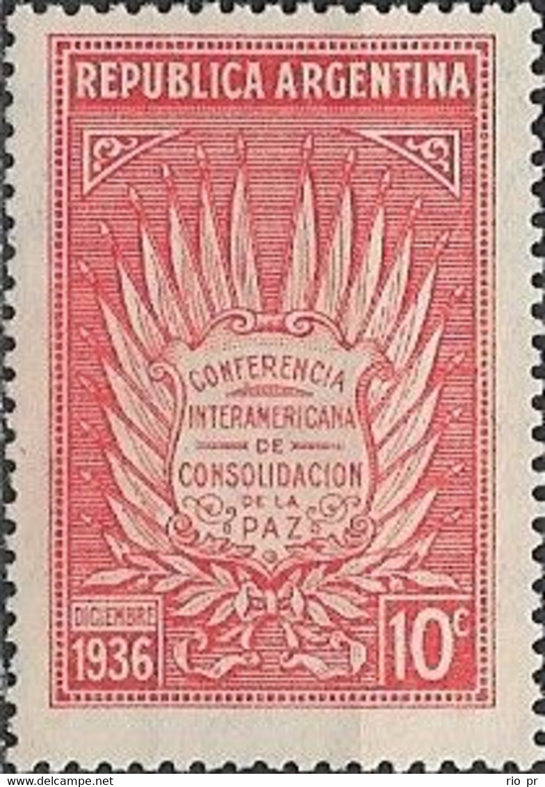 ARGENTINA - INTERAMERICAN CONFERENCE FOR PEACE 1936 - MNH - Nuevos