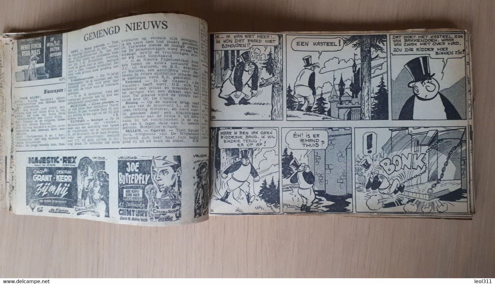 Krantenstrip: Nero Het Geheim Van Bakkendoen  In Krantentknipsels 1957-58 - Nero