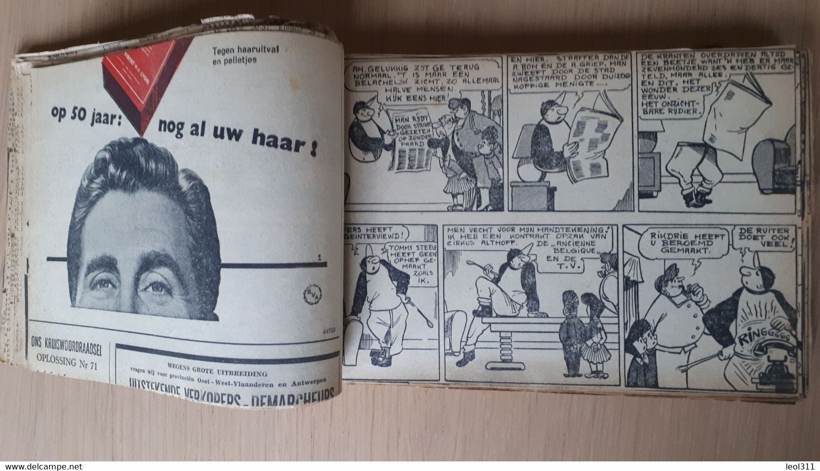 Krantenstrip: Nero Het Geheim Van Bakkendoen  In Krantentknipsels 1957-58 - Nero