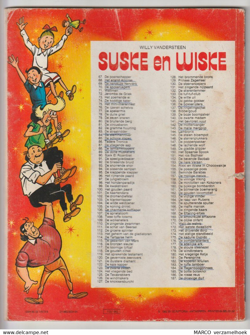 187. Suske En Wiske De Droevige Druif Willy Vandersteen - Suske & Wiske