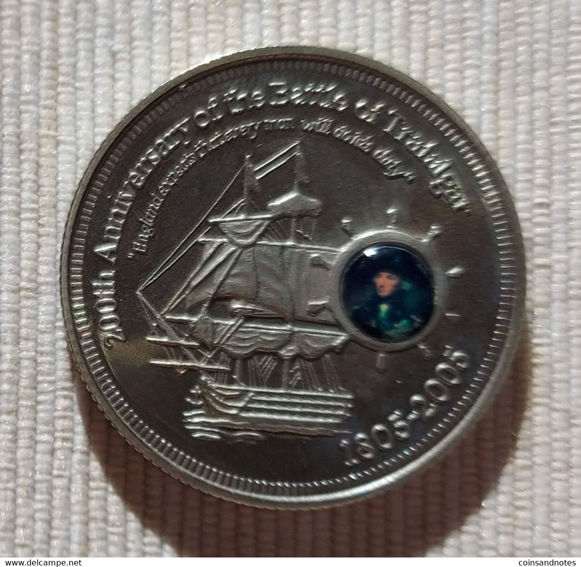 Cook Islands 2005 - 1 Dollar - 200th Anniversary Battle Of Trafalgar - KM# 443 - Cookinseln