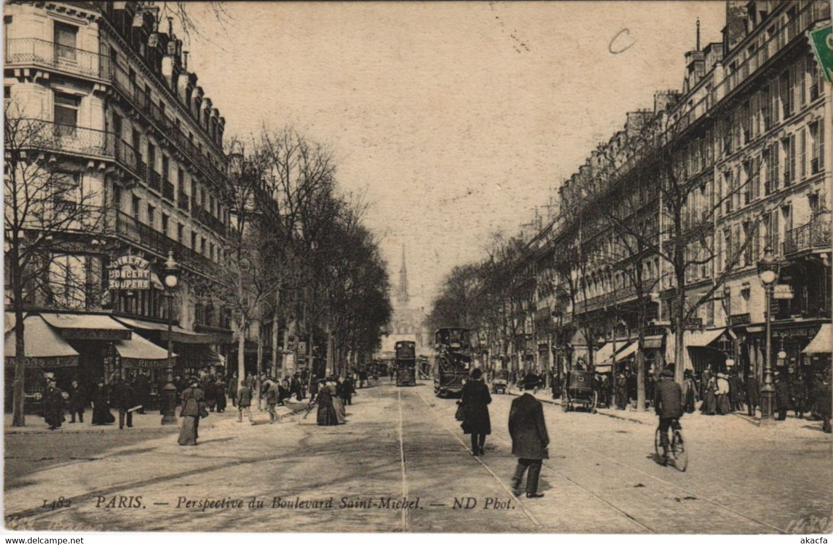 CPA PARIS 6e Boulevard St-Michel (35530) - Arrondissement: 06